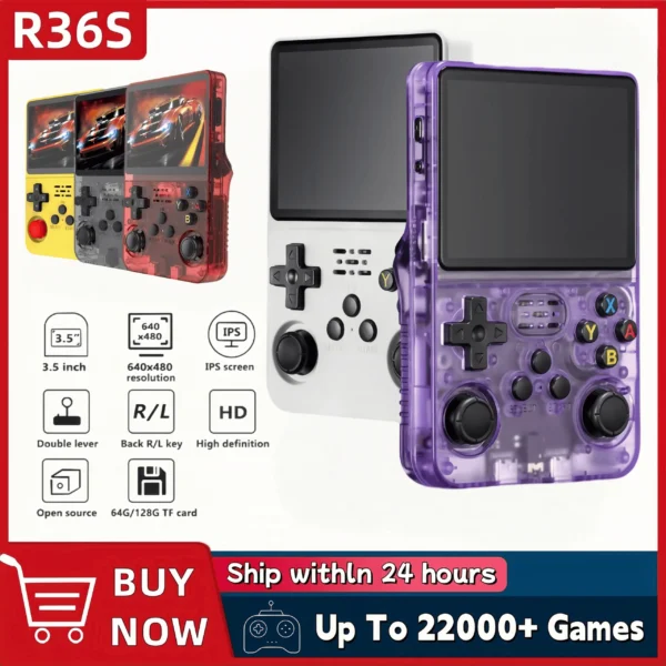 S01962a5456054415a8131f52d5d046d8n-1.webp Retro R36S Handheld Video Game Console 3.5 Inch IPS Screen 128GB Preloaded Games Portable Pocket Player Linux System