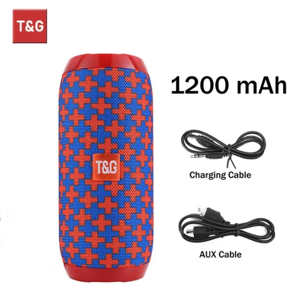 T&G TG117 Bluetooth Speaker — TWS Pairing, Waterproof