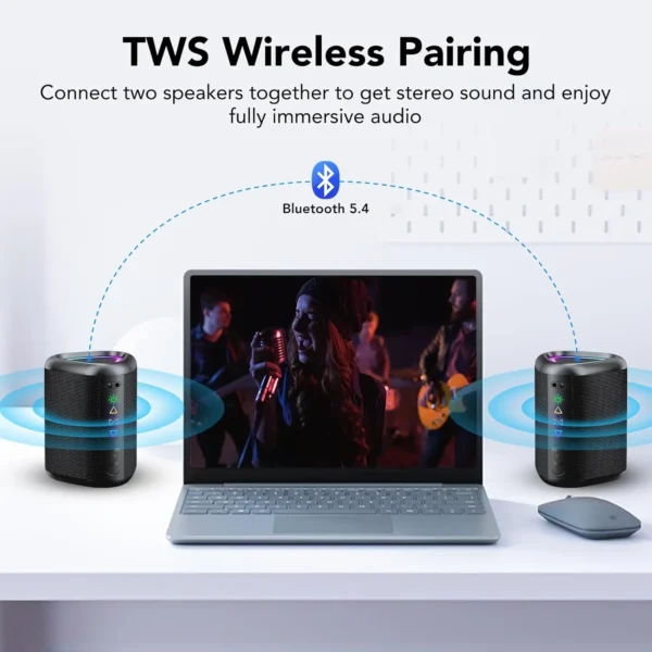 Bluetooth Speaker — LED Light Show