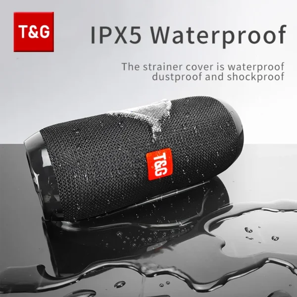 T&G TG117 Bluetooth Speaker — TWS Pairing, Waterproof