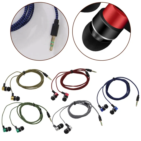 Wired In-Ear Earbuds — Stereo Bass
