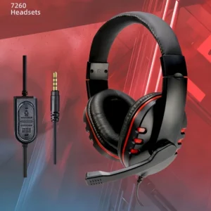 Wired Headphones with Mic — PS4/PS5/Xbox Compatible