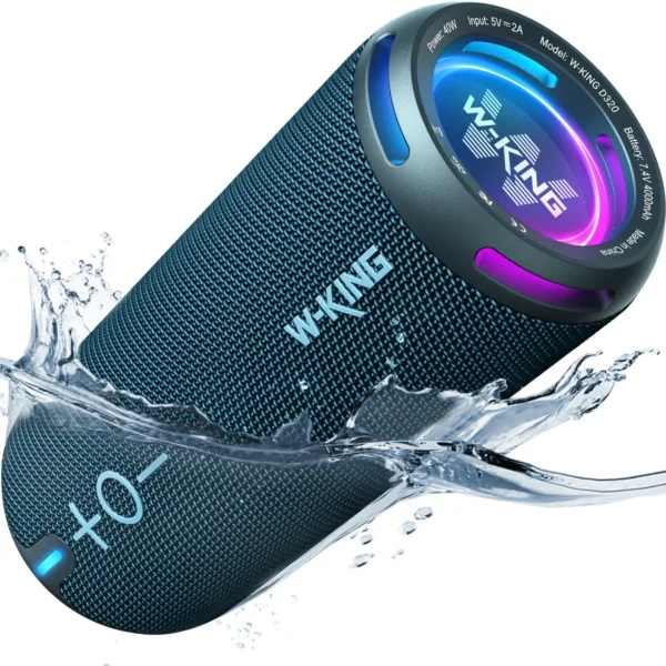 Bluetooth Speaker — IPX7 Waterproof, 24h Battery