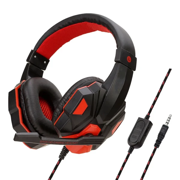 Wired Gaming Headset — LED Light, Virtual Surround