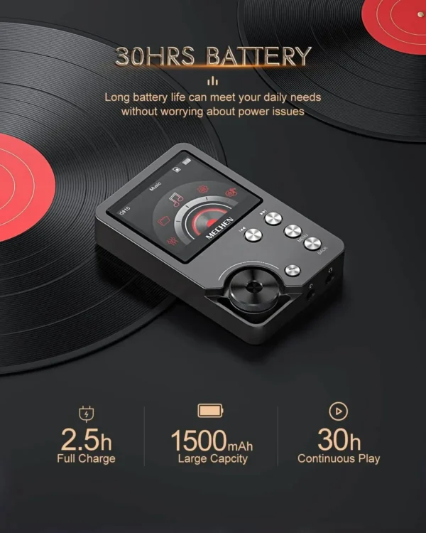 S739afbc9567f4ad0902a8bbe17a32e8eS.webp MECHEN M30 MP3 Player — 64GB Card, Hi-Fi