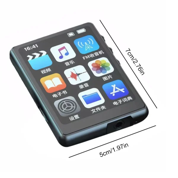 MP3/MP4 Player — Full Touch Screen, Bluetooth