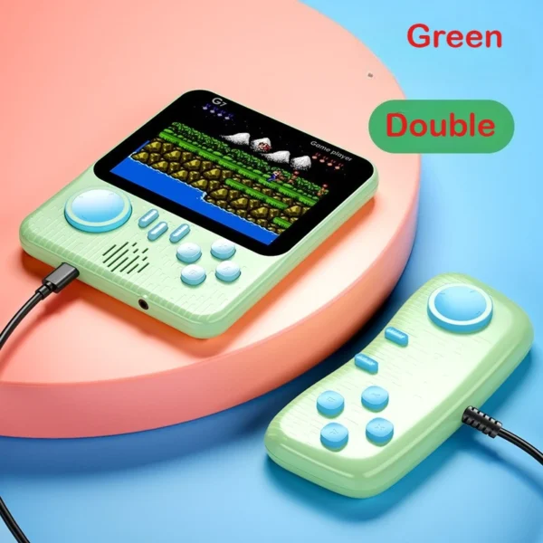 S75f42ac976524bd687743cffac74062d7.webp G7 Retro Handheld Game Console, 3.5-Inch LCD, Built-In 666 Games,Portable Gaming Console, USB Charging Cable, AV Output Cable