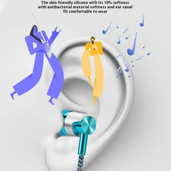 Wired In-Ear Earphones — Ergonomic Sports