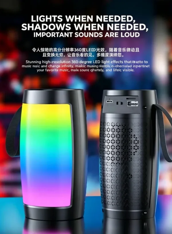 S8f1a98aee7c54371b0fbf949fc927f8f9.webp Bluetooth Speaker — Powerful Bass, Subwoofer