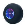 Mini Bluetooth Speaker — LED Light, Suction Cup