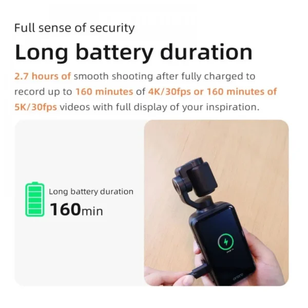 Action Camera 4K — 3-Axis Gimbal Stabiliser