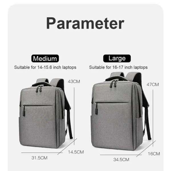Laptop Backpack 17.3in — Waterproof, Travel