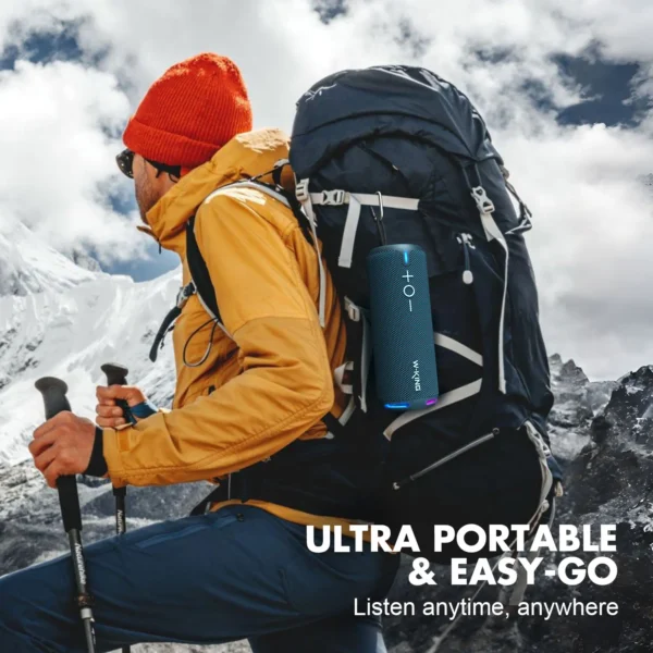 Bluetooth Speaker — IPX7 Waterproof, 24h Battery