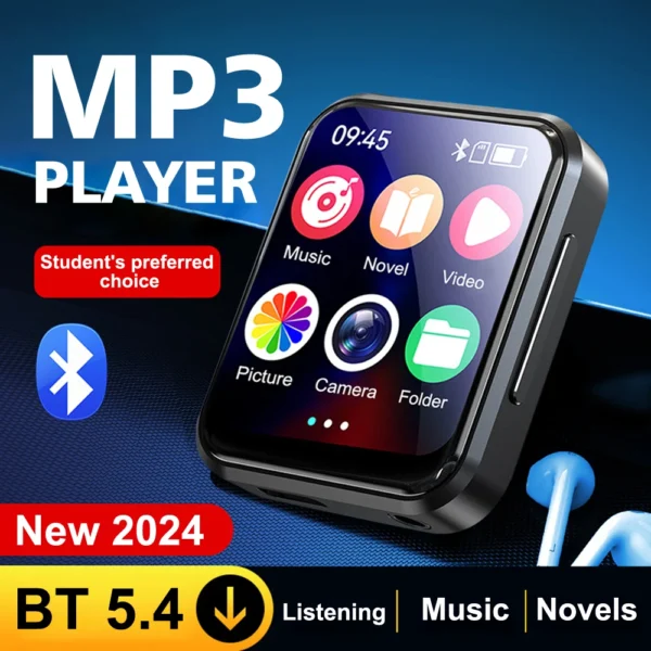 Sc209b95bb522431487dca94adf9feb015.webp MP3 Player — BT 5.4, 2in Touch Screen, Speaker