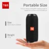 T&G TG117 Bluetooth Speaker — TWS Pairing, Waterproof
