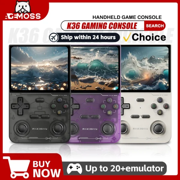 Sd25f32d539734cc1bd4e4e53310c69efl.webp Retro Handheld Game Console k36 3 5 Inch IPS Screen 64GB Portable Gaming Device with Built in Games