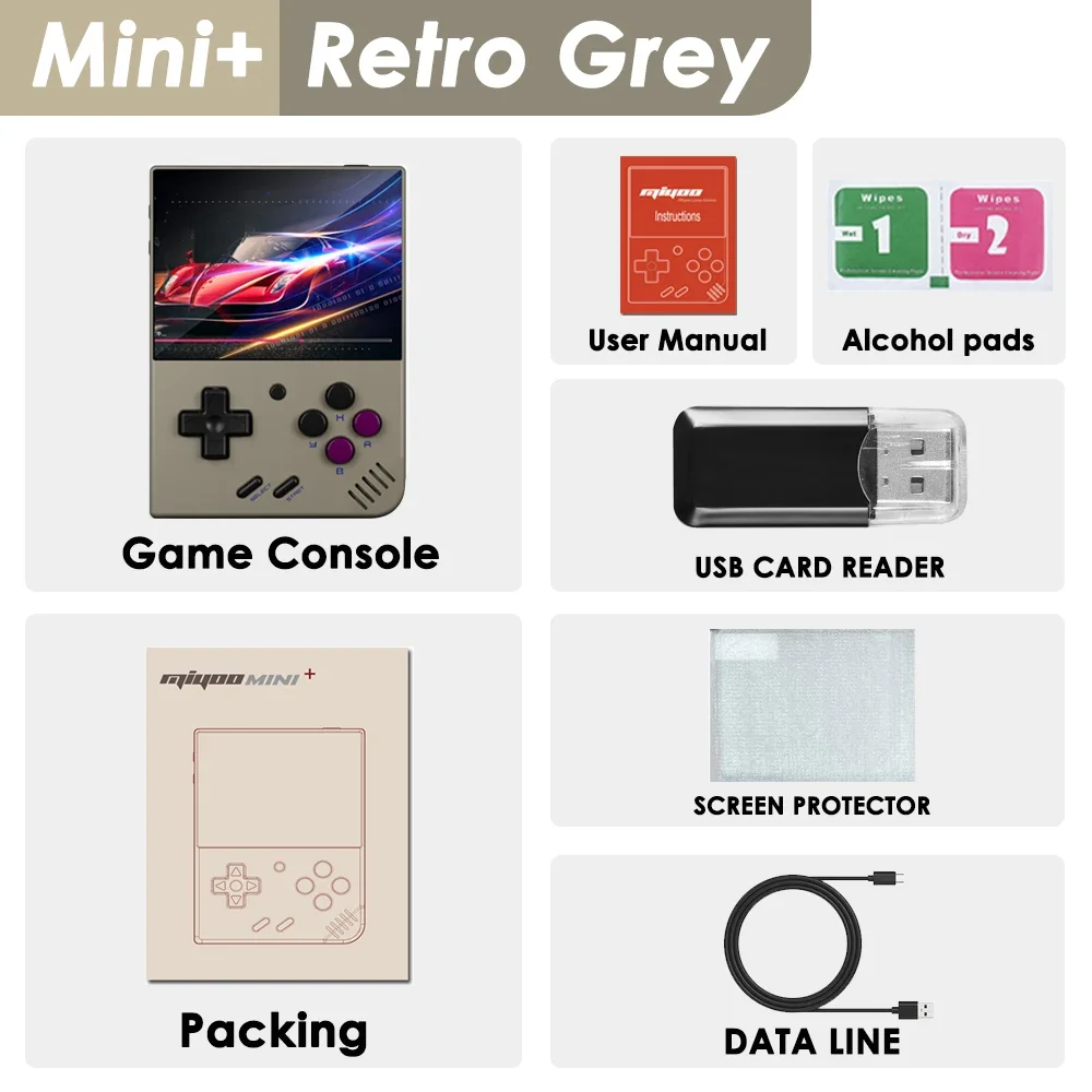 MIYOO Mini Plus Portable Retro Handheld Game Console V2 Mini+ IPS Screen Classic Video Game Console Linux System Children's Gift - Image 8