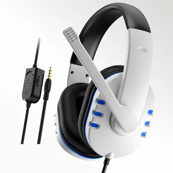 Wired Headphones with Mic — PS4/PS5/Xbox Compatible