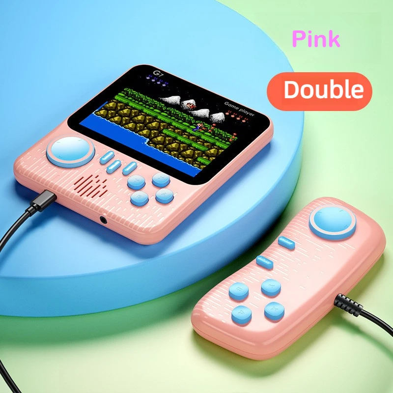 G7 Retro Handheld Game Console, 3.5-Inch LCD, Built-In 666 Games,Portable Gaming Console, USB Charging Cable, AV Output Cable - Image 13