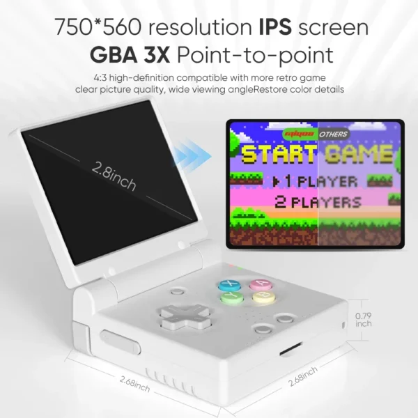 Sfb21e518a73d4d208390e70a6ebdd522g.webp MIYOO Mini Flip Retro Handheld — 2.8in IPS Screen
